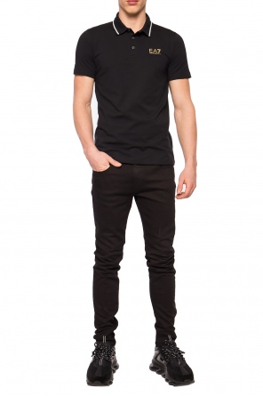 Logo-printed polo shirt, zdjęcie 2 Logo-printed polo shirt od EA7 Emporio Armani